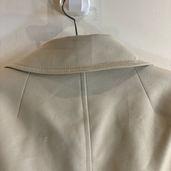 BANANA REPUBLIC Sz 10 Double Breasted Blazer Lined Shoulder Pads Classic Minimal - Picture 7 of 11